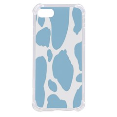 Cow Print, Aesthetic, Y, Blue, Baby Blue, Pattern, Simple Iphone Se by nateshop