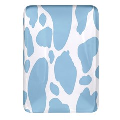 Cow Print, Aesthetic, Y, Blue, Baby Blue, Pattern, Simple Rectangular Glass Fridge Magnet (4 Pack)