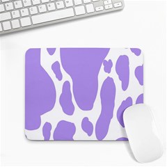 Cow Print, Aesthetic,violelilac, Animal, Purple, Simple Small Mousepad by nateshop