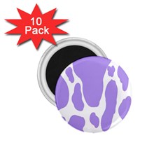 Cow Print, Aesthetic,violelilac, Animal, Purple, Simple 1 75  Magnets (10 Pack)  by nateshop