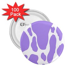 Cow Print, Aesthetic,violelilac, Animal, Purple, Simple 2 25  Buttons (100 Pack)  by nateshop