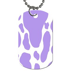 Cow Print, Aesthetic,violelilac, Animal, Purple, Simple Dog Tag (one Side) by nateshop