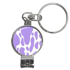 Cow Print, Aesthetic,violelilac, Animal, Purple, Simple Nail Clippers Key Chain by nateshop