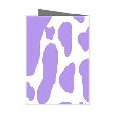 Cow Print, Aesthetic,violelilac, Animal, Purple, Simple Mini Greeting Cards (pkg Of 8) by nateshop