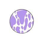 Cow Print, Aesthetic,Violelilac, Animal, Purple, Simple Hat Clip Ball Marker (4 pack) Front