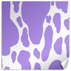 Cow Print, Aesthetic,violelilac, Animal, Purple, Simple Canvas 16  X 16  by nateshop