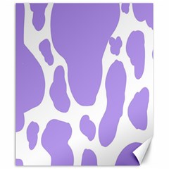 Cow Print, Aesthetic,violelilac, Animal, Purple, Simple Canvas 20  X 24  by nateshop