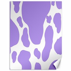 Cow Print, Aesthetic,violelilac, Animal, Purple, Simple Canvas 36  X 48  by nateshop