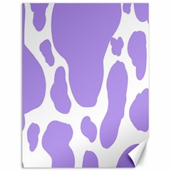 Cow Print, Aesthetic,violelilac, Animal, Purple, Simple Canvas 12  X 16  by nateshop