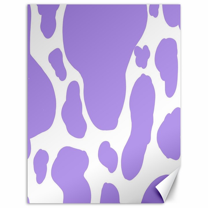 Cow Print, Aesthetic,Violelilac, Animal, Purple, Simple Canvas 12  x 16 