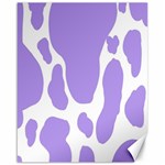 Cow Print, Aesthetic,Violelilac, Animal, Purple, Simple Canvas 16  x 20  15.75 x19.29  Canvas - 1