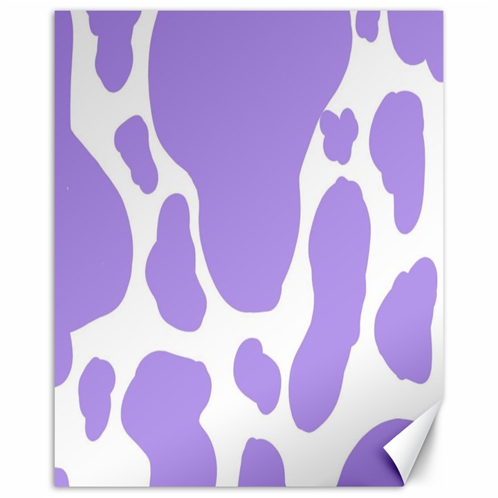 Cow Print, Aesthetic,Violelilac, Animal, Purple, Simple Canvas 16  x 20 