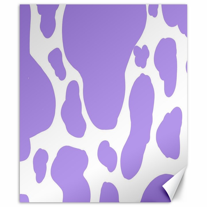 Cow Print, Aesthetic,Violelilac, Animal, Purple, Simple Canvas 20  x 24 