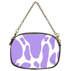 Cow Print, Aesthetic,violelilac, Animal, Purple, Simple Chain Purse (two Sides) by nateshop