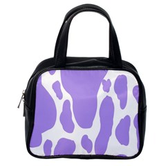 Cow Print, Aesthetic,violelilac, Animal, Purple, Simple Classic Handbag (one Side) by nateshop