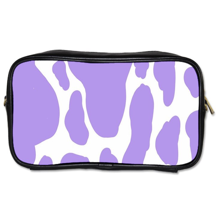 Cow Print, Aesthetic,Violelilac, Animal, Purple, Simple Toiletries Bag (Two Sides)