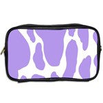 Cow Print, Aesthetic,Violelilac, Animal, Purple, Simple Toiletries Bag (Two Sides) Back