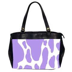 Cow Print, Aesthetic,violelilac, Animal, Purple, Simple Oversize Office Handbag (2 Sides) by nateshop