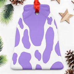 Cow Print, Aesthetic,violelilac, Animal, Purple, Simple Bell Ornament (two Sides) by nateshop