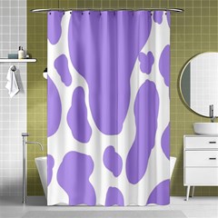 Cow Print, Aesthetic,violelilac, Animal, Purple, Simple Shower Curtain 48  X 72  (small)  by nateshop