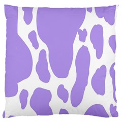 Cow Print, Aesthetic,violelilac, Animal, Purple, Simple Standard Premium Plush Fleece Cushion Case (two Sides) by nateshop