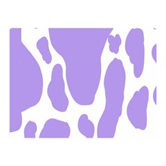 Cow Print, Aesthetic,violelilac, Animal, Purple, Simple Two Sides Premium Plush Fleece Blanket (mini)