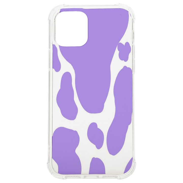 Cow Print, Aesthetic,Violelilac, Animal, Purple, Simple iPhone 12/12 Pro TPU UV Print Case