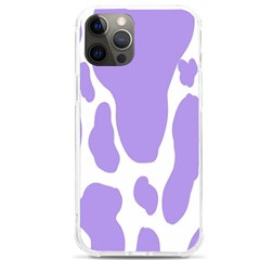 Cow Print, Aesthetic,violelilac, Animal, Purple, Simple Iphone 12 Pro Max Tpu Uv Print Case by nateshop