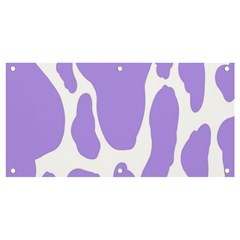 Cow Print, Aesthetic,violelilac, Animal, Purple, Simple Banner And Sign 4  X 2  by nateshop