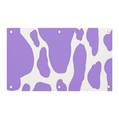 Cow Print, Aesthetic,violelilac, Animal, Purple, Simple Banner And Sign 5  X 3  by nateshop