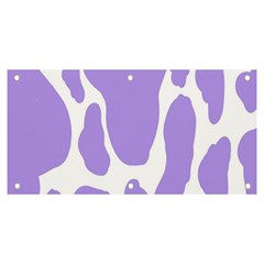 Cow Print, Aesthetic,violelilac, Animal, Purple, Simple Banner And Sign 6  X 3  by nateshop