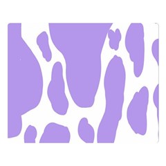 Cow Print, Aesthetic,violelilac, Animal, Purple, Simple Premium Plush Fleece Blanket (large) by nateshop