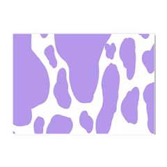 Cow Print, Aesthetic,violelilac, Animal, Purple, Simple Crystal Sticker (a4) by nateshop