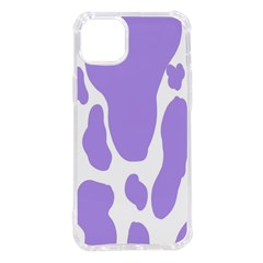 Cow Print, Aesthetic,violelilac, Animal, Purple, Simple Iphone 14 Plus Tpu Uv Print Case by nateshop