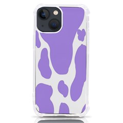 Cow Print, Aesthetic,violelilac, Animal, Purple, Simple Iphone 13 Mini Tpu Uv Print Case by nateshop