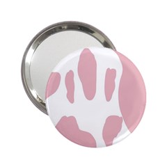 Cow Print, Pink, Design, Pattern, Animal, Baby Pink, Simple, 2 25  Handbag Mirrors by nateshop