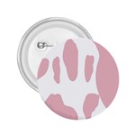 Cow Print, Pink, Design, Pattern, Animal, Baby Pink, Simple, 2.25  Buttons Front