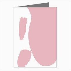 Cow Print, Pink, Design, Pattern, Animal, Baby Pink, Simple, Greeting Cards (pkg Of 8) by nateshop