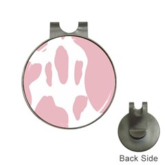 Cow Print, Pink, Design, Pattern, Animal, Baby Pink, Simple, Hat Clips With Golf Markers by nateshop