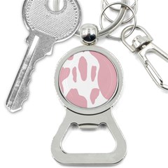 Cow Print, Pink, Design, Pattern, Animal, Baby Pink, Simple, Bottle Opener Key Chain by nateshop