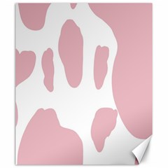 Cow Print, Pink, Design, Pattern, Animal, Baby Pink, Simple, Canvas 20  X 24  by nateshop