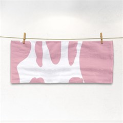 Cow Print, Pink, Design, Pattern, Animal, Baby Pink, Simple, Hand Towel by nateshop