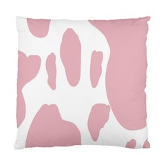 Cow Print, Pink, Design, Pattern, Animal, Baby Pink, Simple, Standard Cushion Case (two Sides) by nateshop