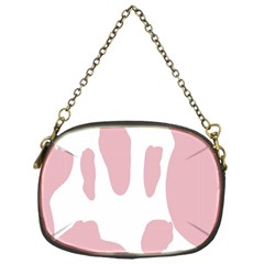 Cow Print, Pink, Design, Pattern, Animal, Baby Pink, Simple, Chain Purse (one Side) by nateshop