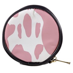 Cow Print, Pink, Design, Pattern, Animal, Baby Pink, Simple, Mini Makeup Bag