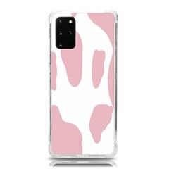 Cow Print, Pink, Design, Pattern, Animal, Baby Pink, Simple, Samsung Galaxy S20plus 6 7 Inch Tpu Uv Case by nateshop