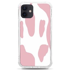 Cow Print, Pink, Design, Pattern, Animal, Baby Pink, Simple, Iphone 12 Mini Tpu Uv Print Case	 by nateshop