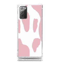 Cow Print, Pink, Design, Pattern, Animal, Baby Pink, Simple, Samsung Galaxy Note 20 Tpu Uv Case by nateshop