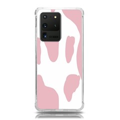 Cow Print, Pink, Design, Pattern, Animal, Baby Pink, Simple, Samsung Galaxy S20 Ultra 6 9 Inch Tpu Uv Case by nateshop