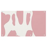 Cow Print, Pink, Design, Pattern, Animal, Baby Pink, Simple, Banner and Sign 7  x 4  Front